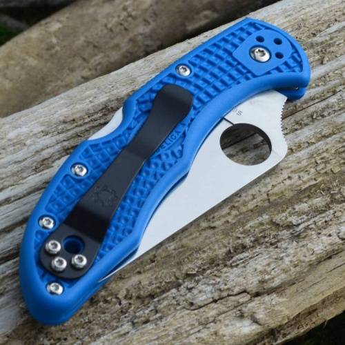 5891 Spyderco Delica 4 Flat Ground - 11FPBL фото 3