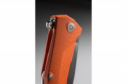 5891 Lion Steel KUR OR G10 Orange Flipper фото 11