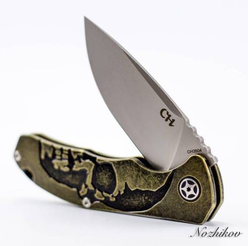 5891 ch outdoor knife CH3504 Black фото 2