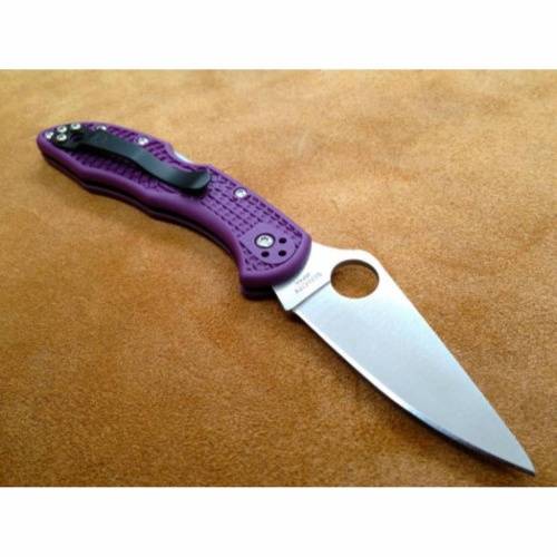 5891 Spyderco Delica 4 Flat Ground - 11FPPR фото 10