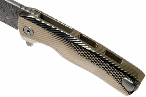 5891 Lion Steel ROK DD GL Damascus Gold фото 3