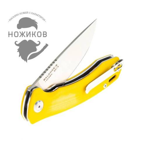 5891 Maxace Knife Maxace Balance-S 2019 cталь 14C28N цвет желтый фото 11