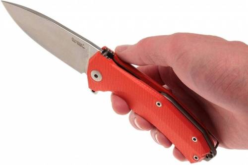 5891 Lion Steel KUR OR G10 Orange Flipper фото 13