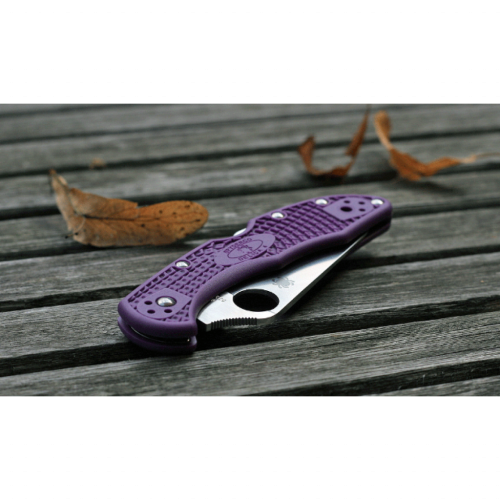 5891 Spyderco Delica 4 Flat Ground - 11FPPR фото 4