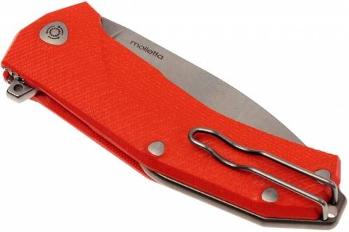 5891 Lion Steel KUR OR G10 Orange Flipper фото 3